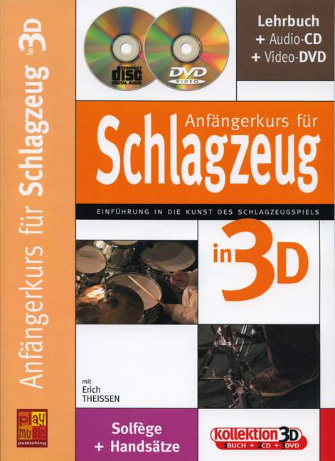Anfängerkurs für Schlagzeug in 3D, Einführung in die Kunst des Schlagzeugspiels