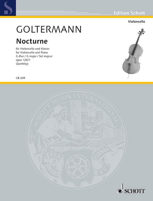 Nocturne G major op. 125/1, for cello and piano