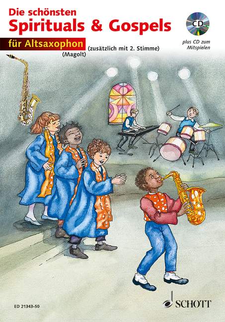 The Best of Spirituals & Gospels, very easy arranged, for 1-2 alto saxophones in Eb (mit CD)