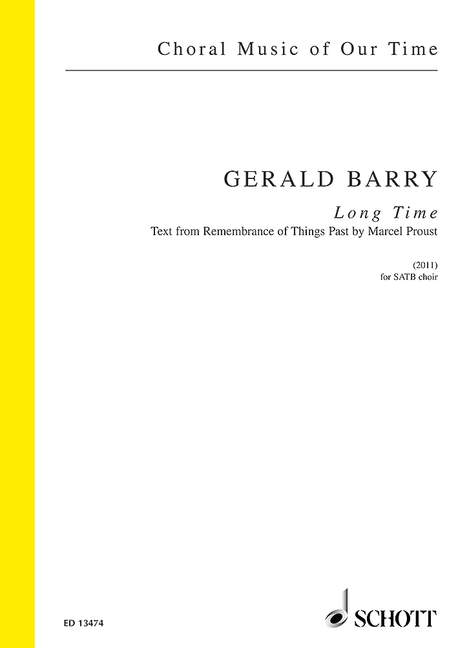 Long Time, for SATB choir, Choral score
