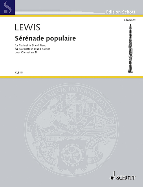 Sérénade populaire, for clarinet (in Bb) and piano