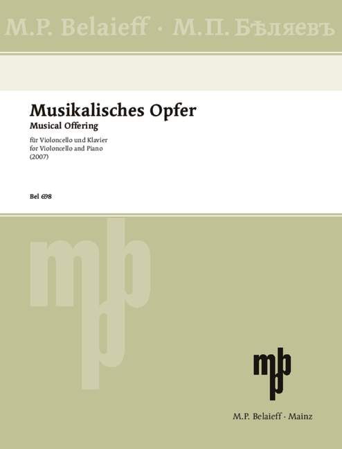 Musical Offering, for cello and piano