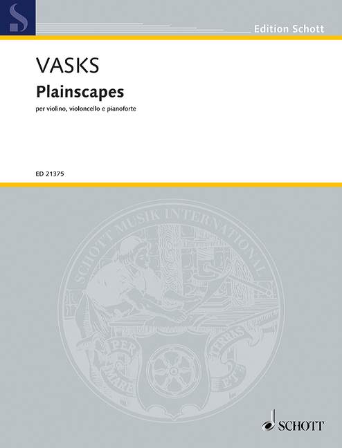 Plainscapes, for violin, violoncello and piano, Score and parts
