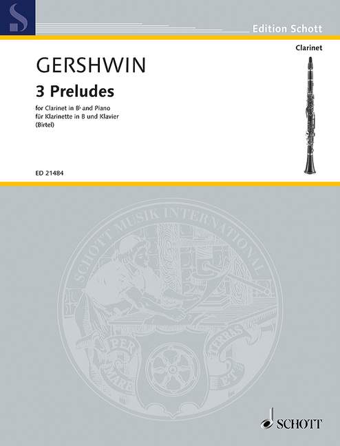 3 Preludes, for clarinet in Bb and piano