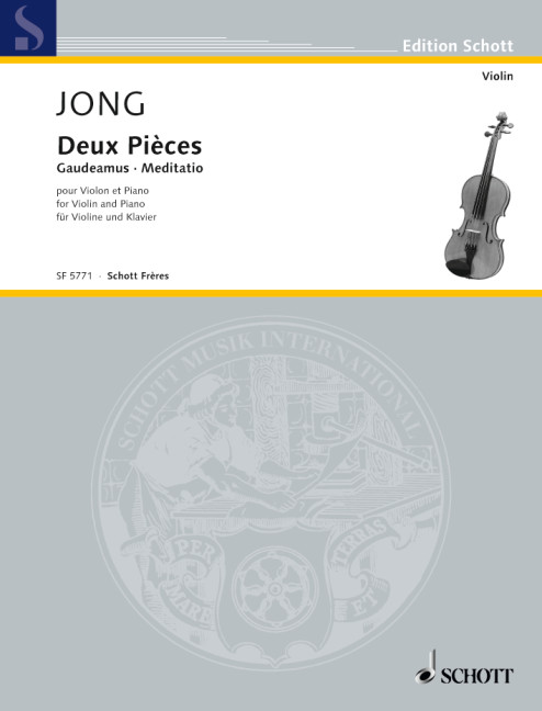 Two Pieces, Gaudeamus et Meditatio, for violin and piano
