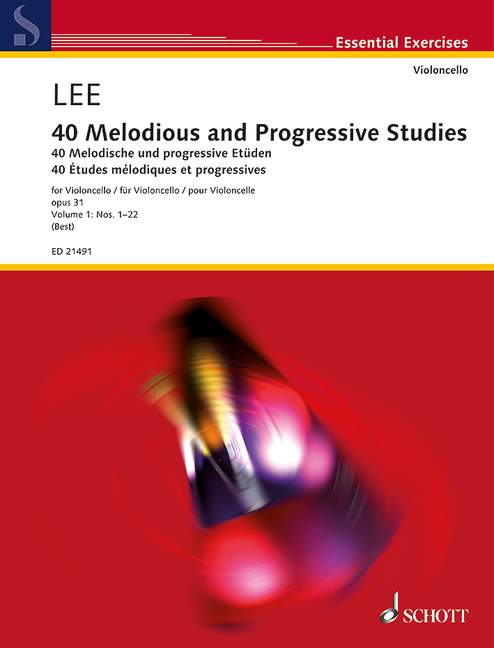 40 Melodious and Progressive Studies op. 31 Vol. 1, Nos. 1-22, for cello