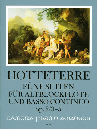 Five suites op. 2 Volume 2, for Treble recorder and piano, Score and parts