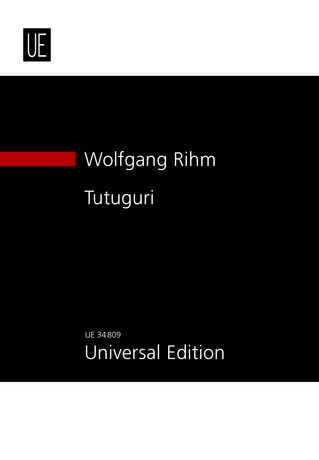 Tutuguri: Poème dansé, for large orchestra, choir on tape and speaker, Study score