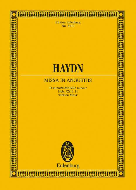 Missa in Angustiis D minor Hob. XXII:11, Nelson Mass, for soloists, mixed choir (SATB), orchestra and organ, Study score