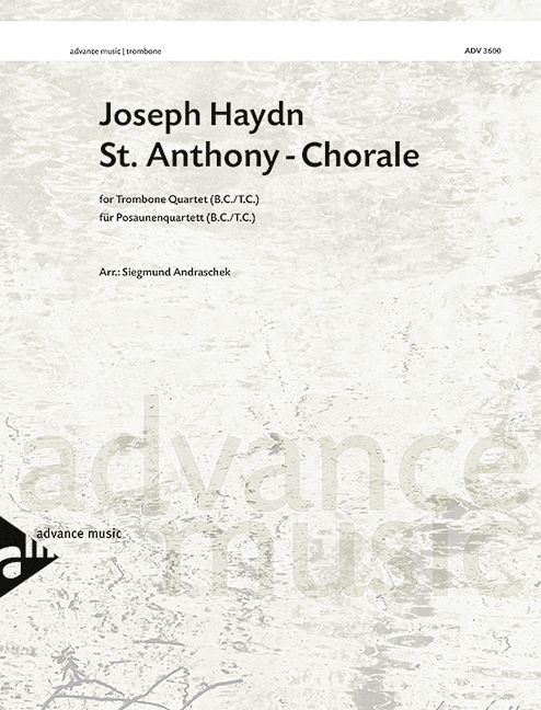 St. Anthony - Chorale, for 4 trombones/tenor horns, Score and parts