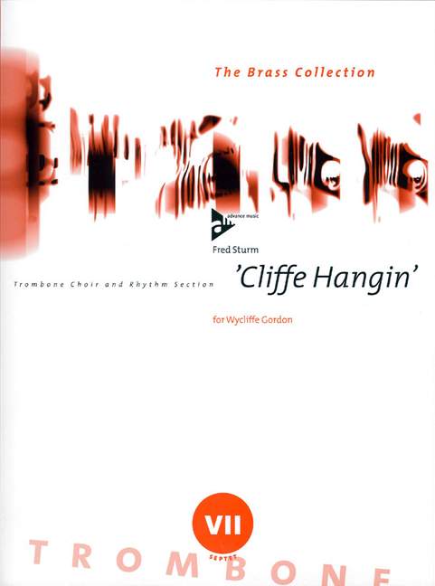 Cliffe Hangin', for 7 trombones or trombone choir with percussion, Score and parts
