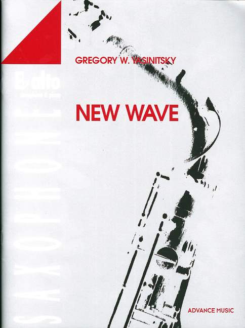 New Wave, for alto saxophone and piano, Score and part