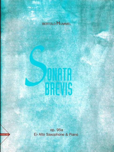 Sonata Brevis op. 95a, for alto saxophone and piano, Score and part