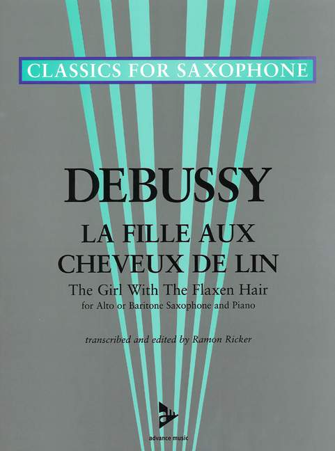 The Girl With the Flaxen Hair, for saxophone (A/Bar) and piano, Score and part