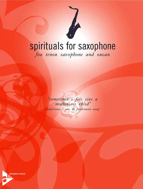 Sometimes I Feel Like A Motherless Child, Traditional, for tenor saxophone in Bb and organ, Score and part