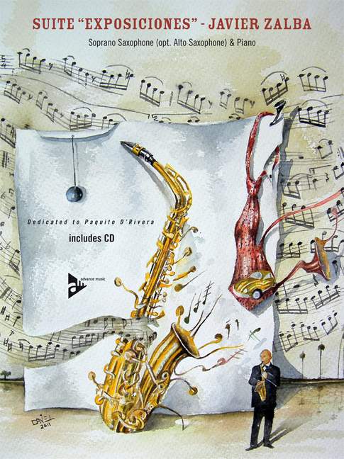 Suite 'Exposiciones', for saxophone (S/A) and piano, Score and parts