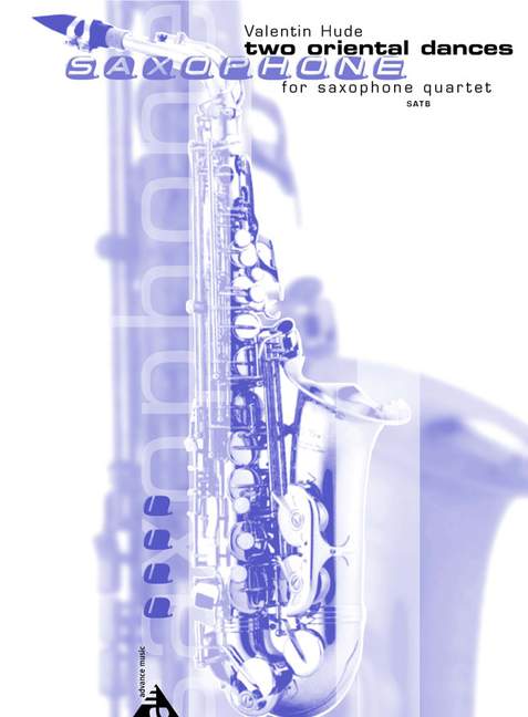 Two Oriental Dances, for 4 saxophones (SATBar), Score and parts