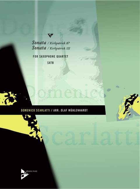 Sonata (Kirkpatrick 87) + Sonata (Kirkpatrick 133), for 4 saxophones (SATBar), Score and parts
