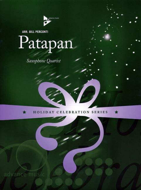 Patapan, for 4 saxophones (SATBar), Score and parts