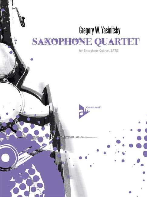 Saxophone Quartet, for 4 saxophones (SATBar), Score and parts