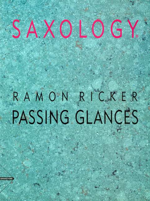Passing Glances, for 5 saxophones (AATTBar), piano, guitar (ad lib), double bass, percussion, Score and parts