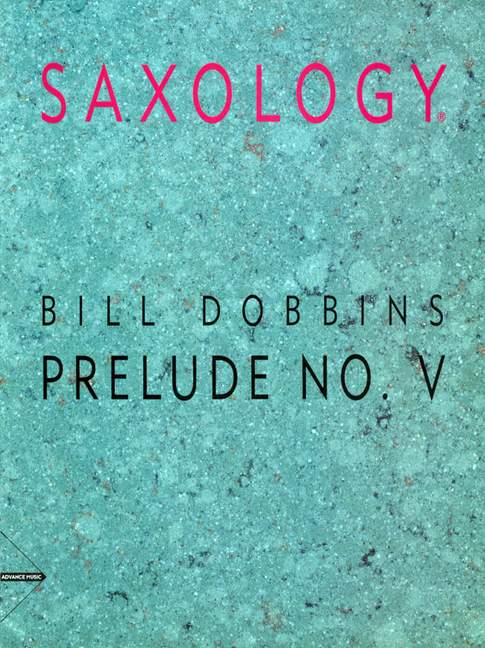 Prelude No. V, for 5 saxophones (SATTBar), Score and parts