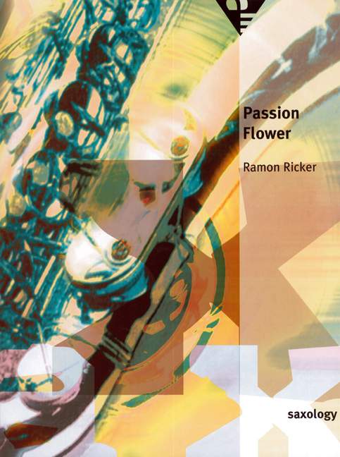 Passion Flower, Relaxed Jazz Waltz, for 5 saxophones (AATTBar) with piano, guitar (ad lib), double bass, percussion, Score and parts