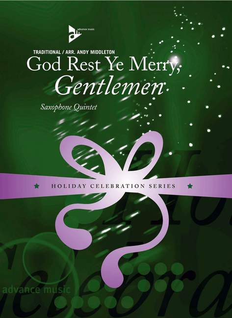 God Rest Ye Merry, Gentlemen, for 5 saxophones (AATTBar), Score and parts