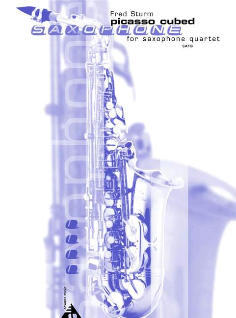 Picasso Cubed, for 4 saxophones (SATBar), Score and parts