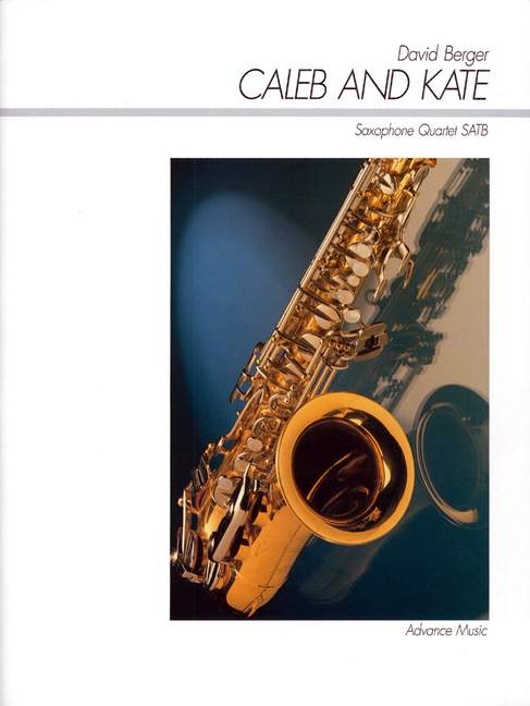 Caleb And Kate, Medium Swing, for 4 saxophones (SATBar), Score and parts