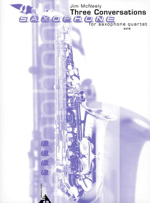 Three Conversations, for 4 saxophones (SATBar), Score and parts