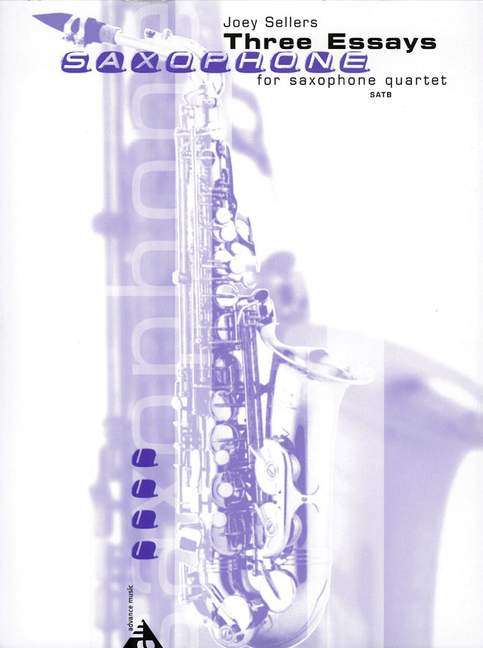 Three Essays, for 4 saxophones (SATBar), Score and parts