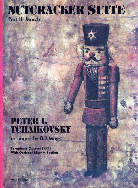 Nutcracker Suite, Part II: March, for Klavier, Bass, Schlagzeug ad lib, Score and parts