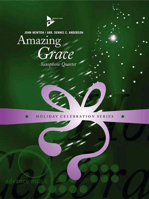 Amazing Grace, in memoriam to 9/11/01, for 4 saxophones (SATBar), Score and parts