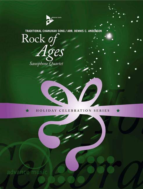 Rock of Ages, for 4 saxophones (SATBar), Score and parts