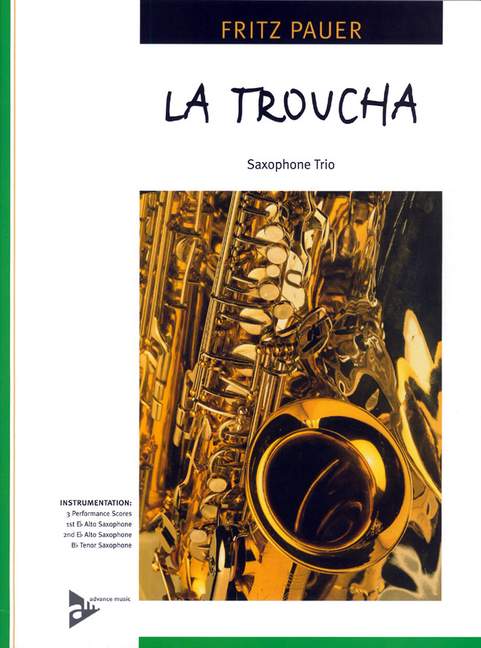 La Troucha, Salsa, for 3 saxophones (AAT), Performing score