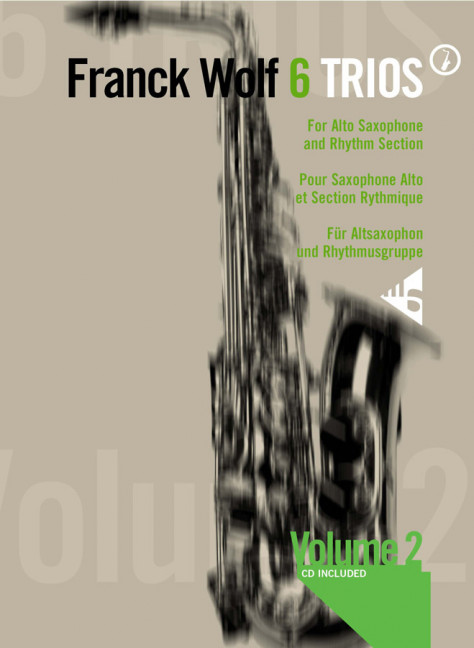 6 Trios Vol. 2, for 3 alto saxophones and rhythm group, Score and parts