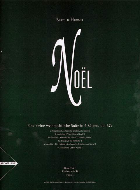 Noël, for oboe/flute, clarinet in Bb, bassoon, Performing score