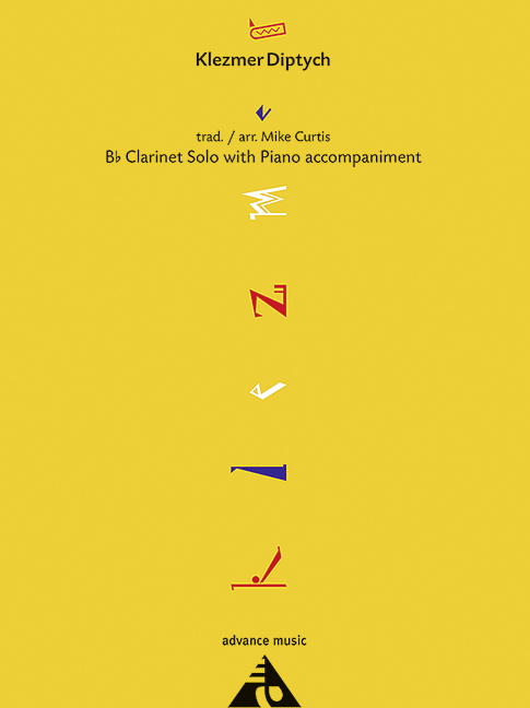 Klezmer Diptych, for clarinet and piano, Score and part