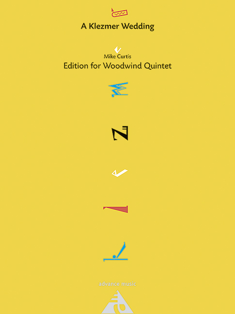 A Klezmer Wedding, Edition for Woodwind Quintet, for flute, oboe, clarinet, horn and bassoon, Score and parts