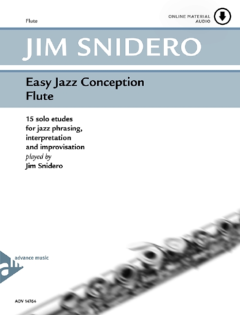 Easy Jazz Conception Flute, 15 solo etudes for jazz phrasing, interpretation and improvisation