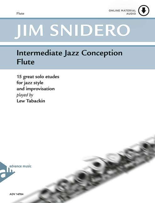 Intermediate Jazz Conception Flute, 15 great solo etudes for jazz style and improvisation