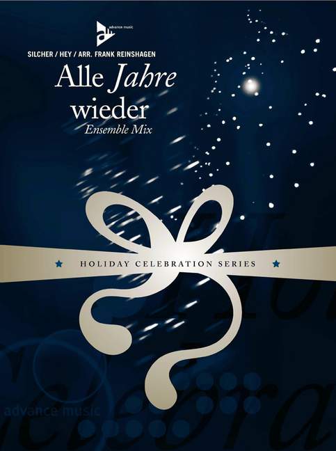 Alle Jahre wieder, Medium Slow Rock, for 4 melody instruments, guitar, piano, bass, percussion, Score and parts