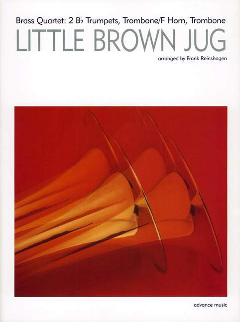 Little Brown Jug, Swing, for 2 trumpets in Bb, trombone (horn) and trombone, Score and parts