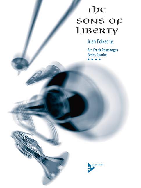 The Sons of Liberty, Irish Folksong, for 2 trumpets, trombone/horn in F, trombone/tuba, Score and parts