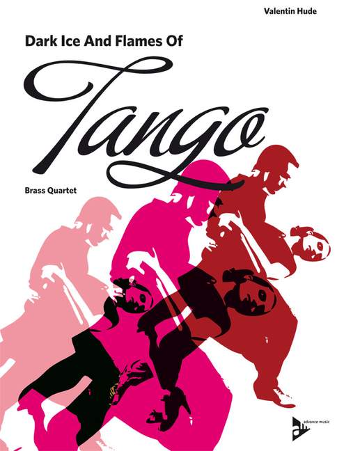 Dark Ice and Flames of Tango, for 2 trumpets, trombone (horn) and tuba, Score and parts