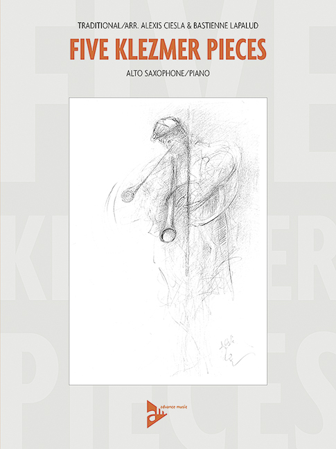 Five Klezmer Pieces, Traditional, for alto saxophone and piano, Score and part