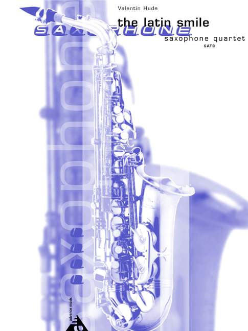 The Latin Smile, for 4 saxophones (SATBar), Score and parts