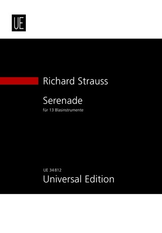 Serenade op. 7, for 13 wind instruments, Study score