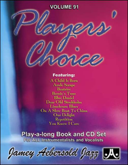 Aebersold 91 Player's Choice Vol. 91, for melody instrument